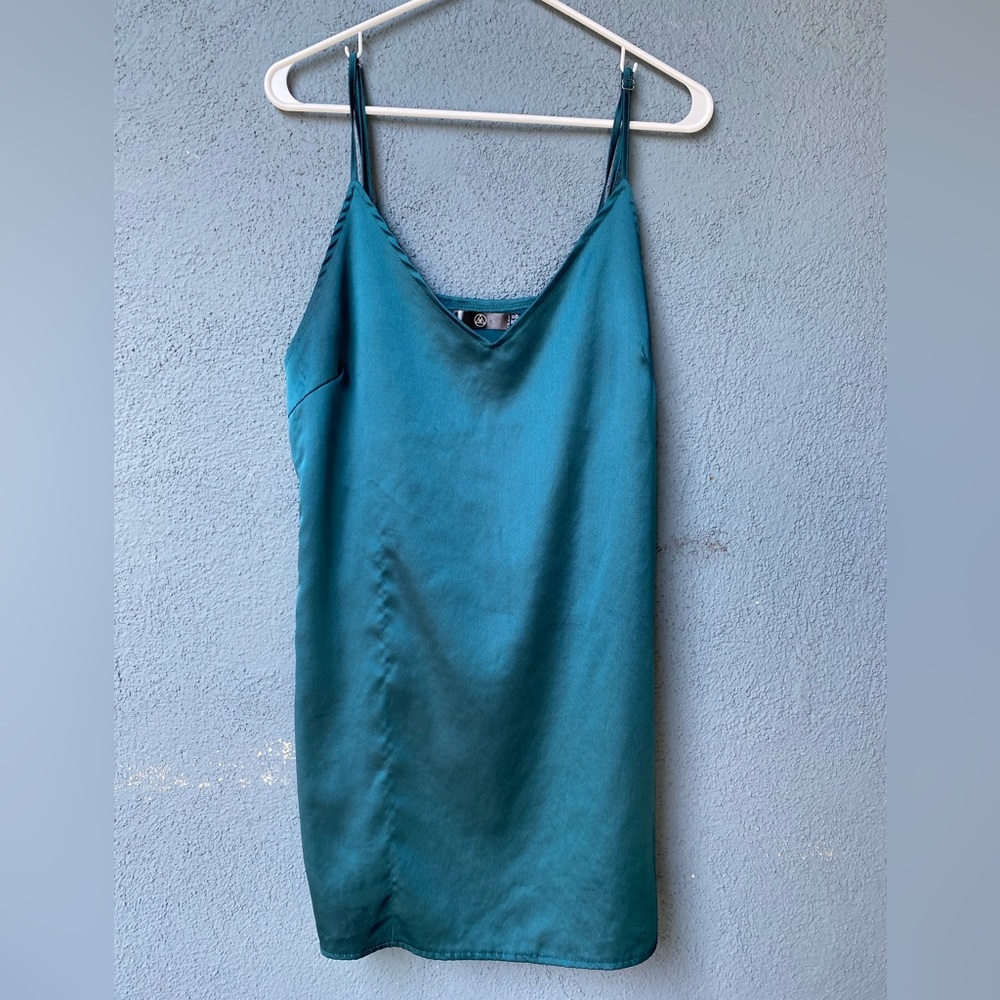 Missguided Blue Slip Dress